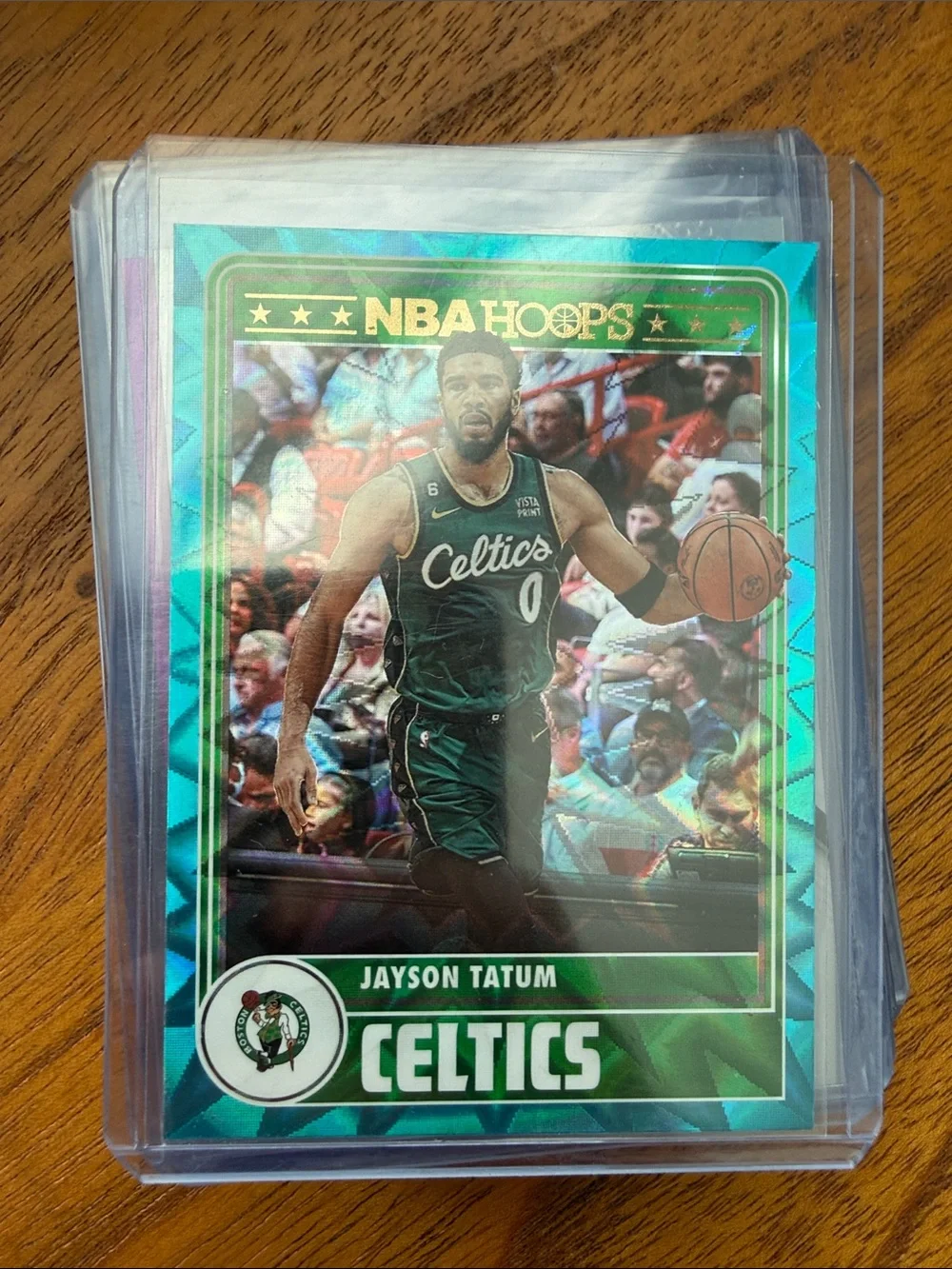 Jayson Tatum Celtics NBA Hoops Basketball Card - Teal Prism